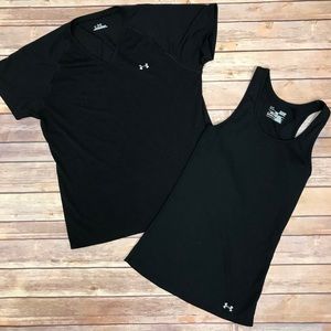 💌Under Armour Athletic Racerback Top & Tee Bundle